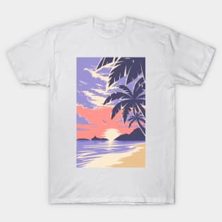 Sunset at the beach T-Shirt